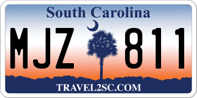 SC license plate MJZ811