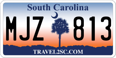SC license plate MJZ813