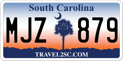 SC license plate MJZ879