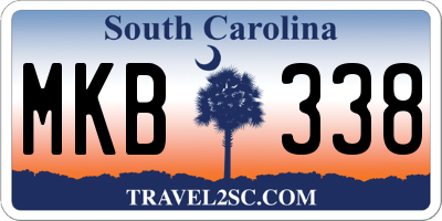 SC license plate MKB338