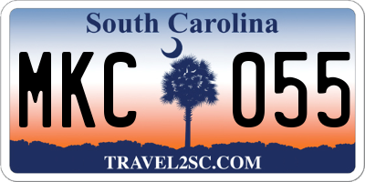 SC license plate MKC055
