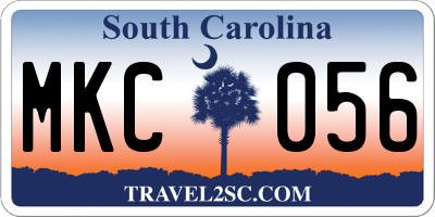 SC license plate MKC056