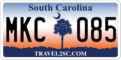 SC license plate MKC085