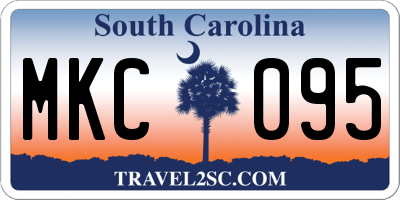 SC license plate MKC095
