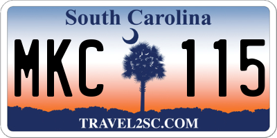 SC license plate MKC115