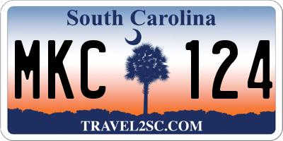 SC license plate MKC124