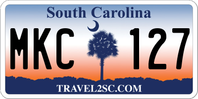 SC license plate MKC127