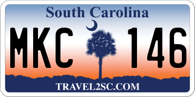 SC license plate MKC146