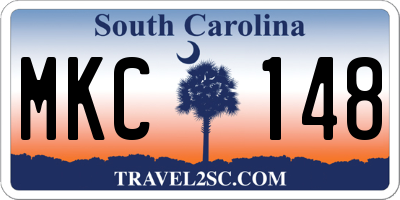 SC license plate MKC148