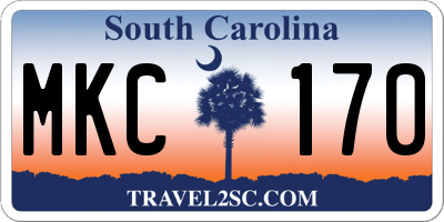 SC license plate MKC170