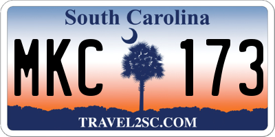 SC license plate MKC173
