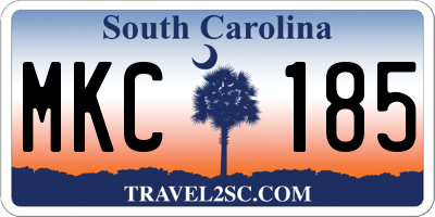 SC license plate MKC185