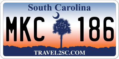 SC license plate MKC186