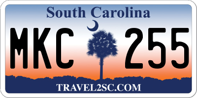 SC license plate MKC255