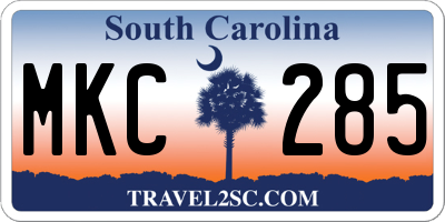 SC license plate MKC285