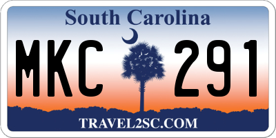 SC license plate MKC291