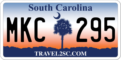 SC license plate MKC295
