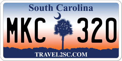 SC license plate MKC320