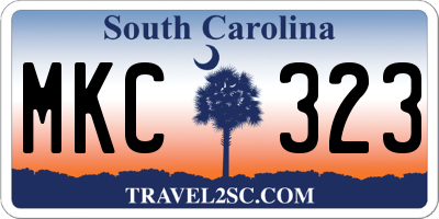 SC license plate MKC323