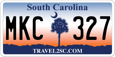SC license plate MKC327