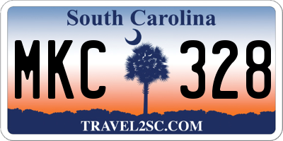 SC license plate MKC328