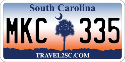 SC license plate MKC335