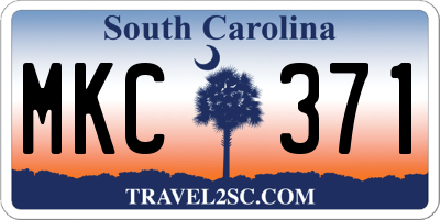 SC license plate MKC371