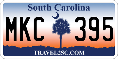 SC license plate MKC395