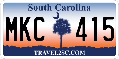 SC license plate MKC415