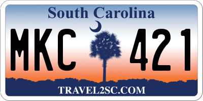SC license plate MKC421