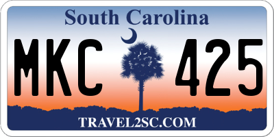 SC license plate MKC425