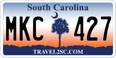 SC license plate MKC427