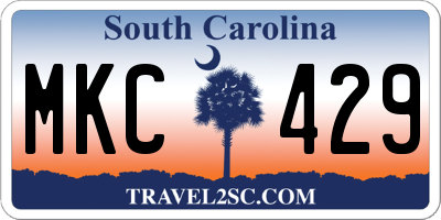 SC license plate MKC429