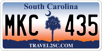 SC license plate MKC435