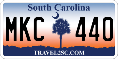 SC license plate MKC440