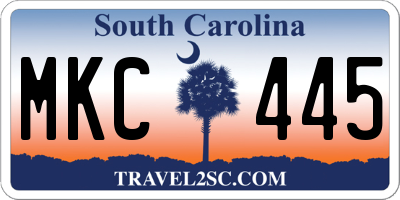 SC license plate MKC445