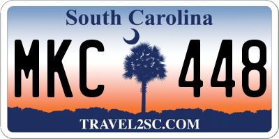 SC license plate MKC448