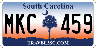 SC license plate MKC459