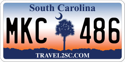 SC license plate MKC486