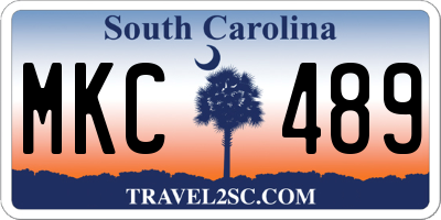 SC license plate MKC489