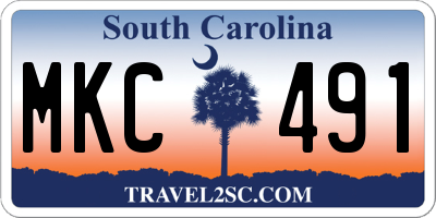 SC license plate MKC491