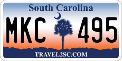 SC license plate MKC495