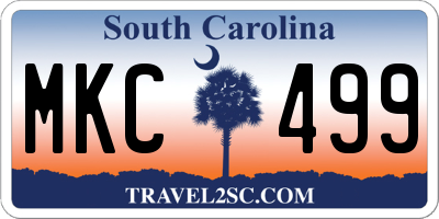 SC license plate MKC499