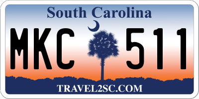 SC license plate MKC511
