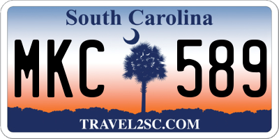 SC license plate MKC589