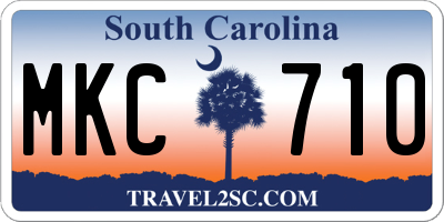 SC license plate MKC710