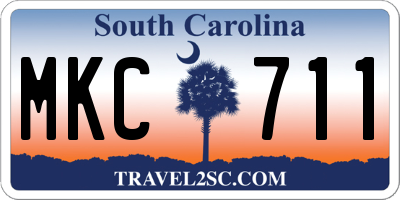 SC license plate MKC711