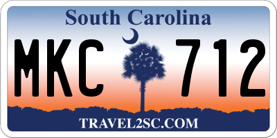 SC license plate MKC712