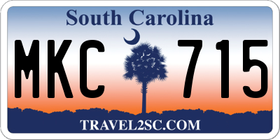 SC license plate MKC715