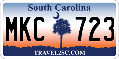 SC license plate MKC723